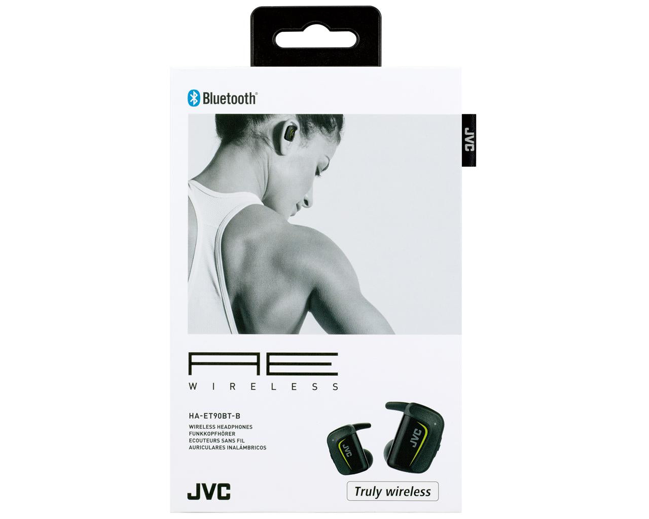 JVC Truly Wireless Earbuds HA-ET90BTHeadphonesWater Resistant IPX5Pivot Motion Fit3-Point Support StructureAllows Ambient Sound with open type earpieceTotal 9h playbackMic & RemoteCharging case pouch suited for runningsupport app for intuitive operationJV